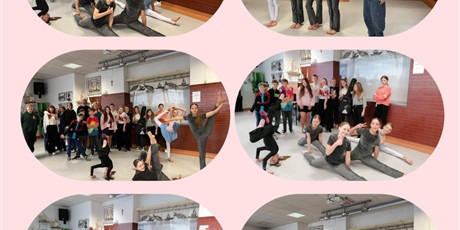 Powiększ grafikę: Kolaż zdjęć dzieci prezentujących swoje talenty - taniec.